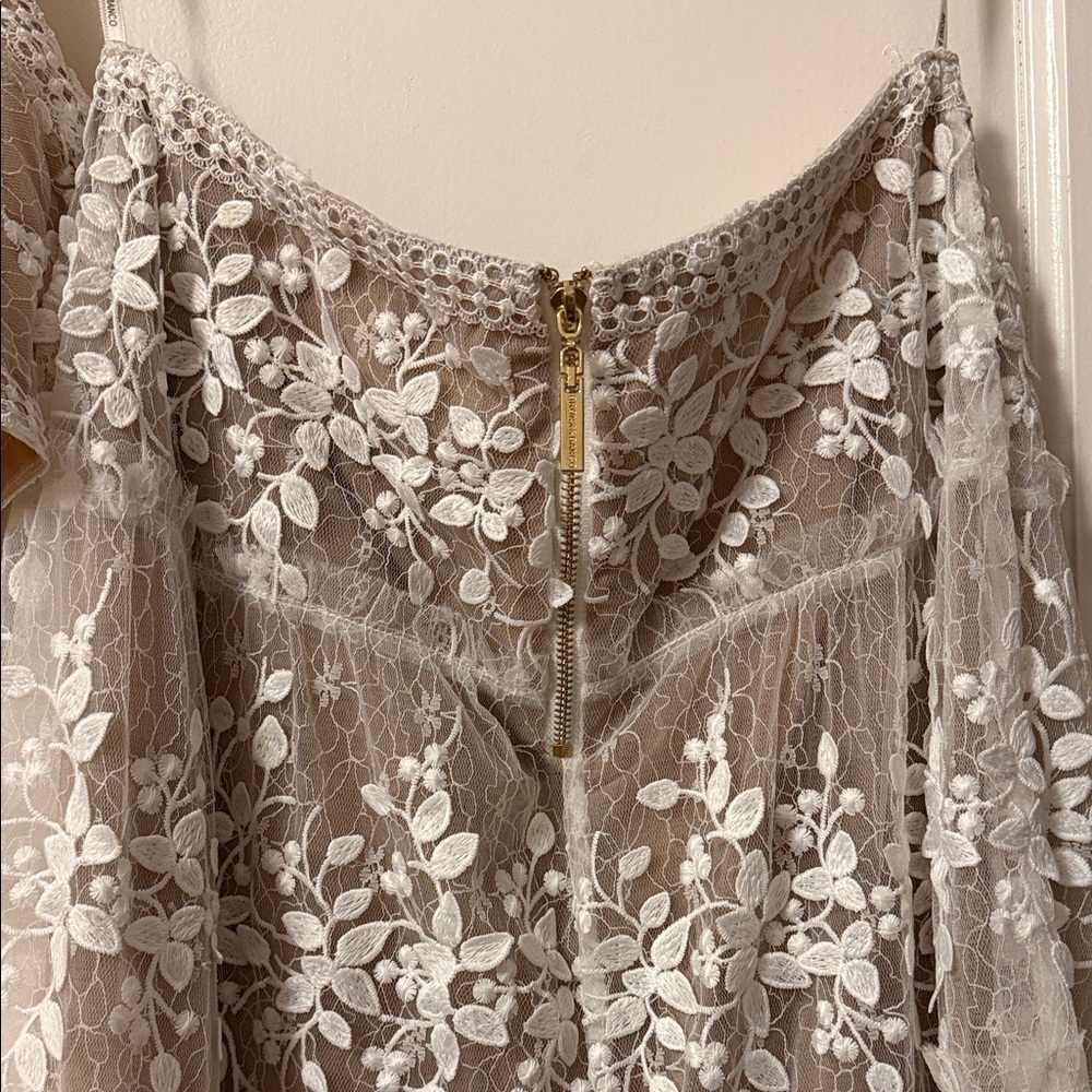 Bronx and Banco White Lace Two Piece Set - Picture 3 of 7